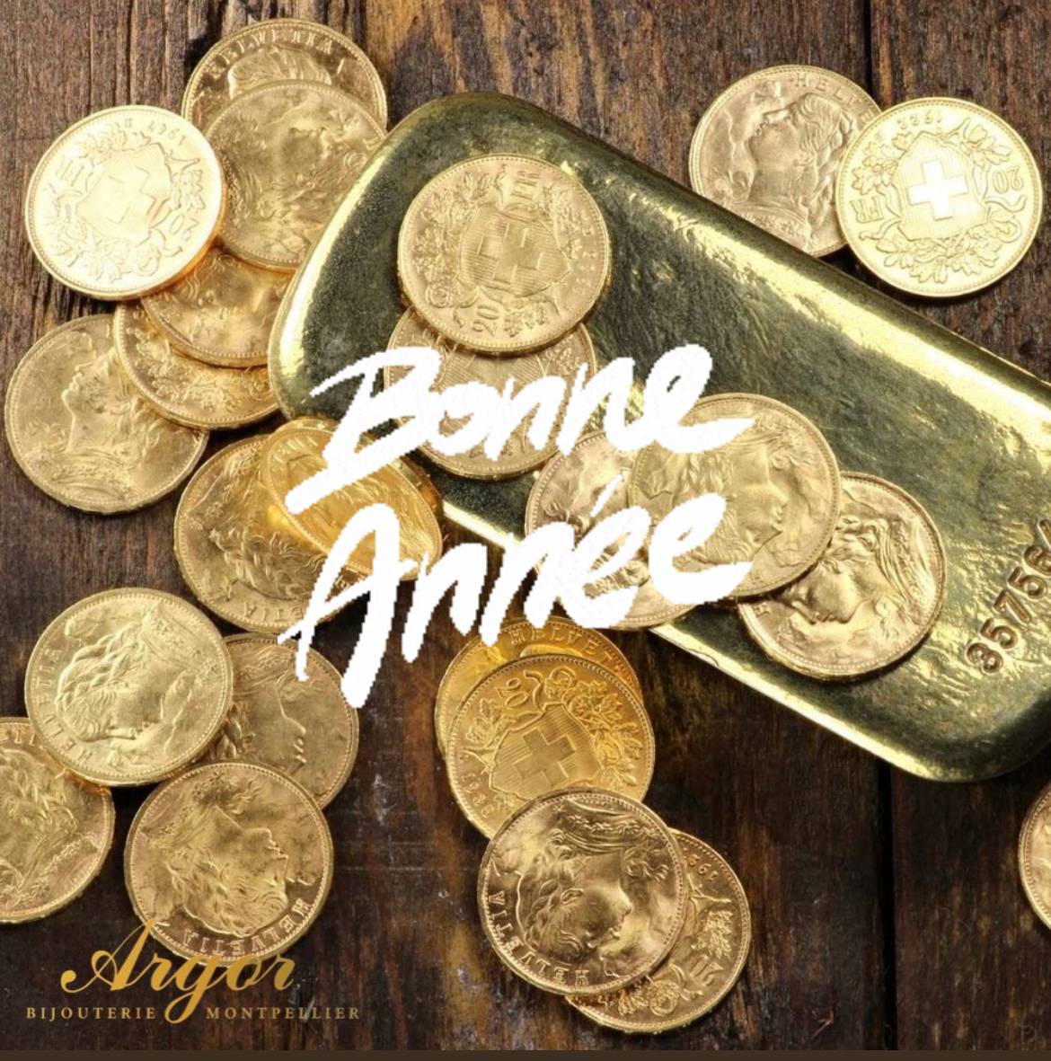 Bonne année voeux 2024 bijouterie rachat or Montpellier